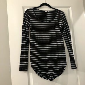 Black and White Stripped Top